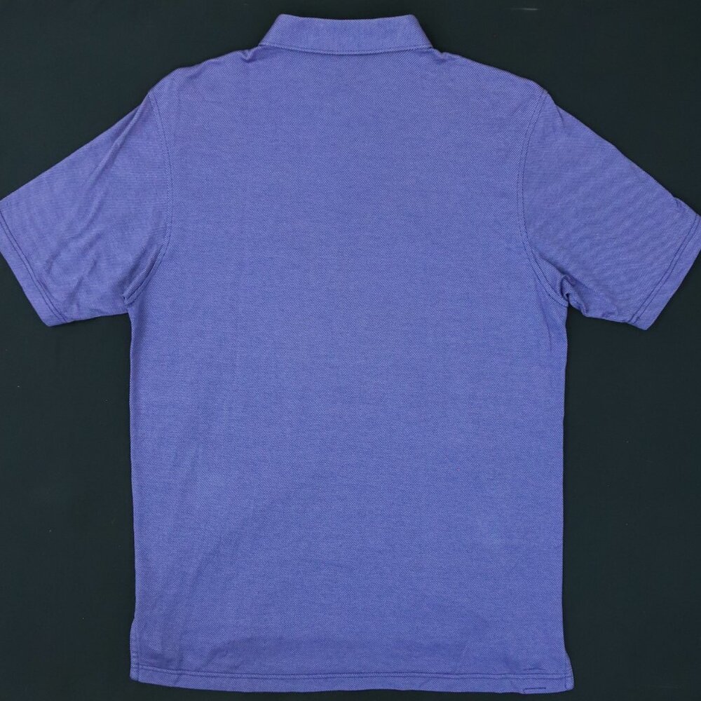 Peter Millar Men's Size M Purple Checkered Polo - Picture 5 of 5